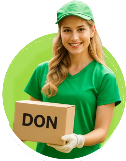 Entreprise faisant don de stocks à des associations